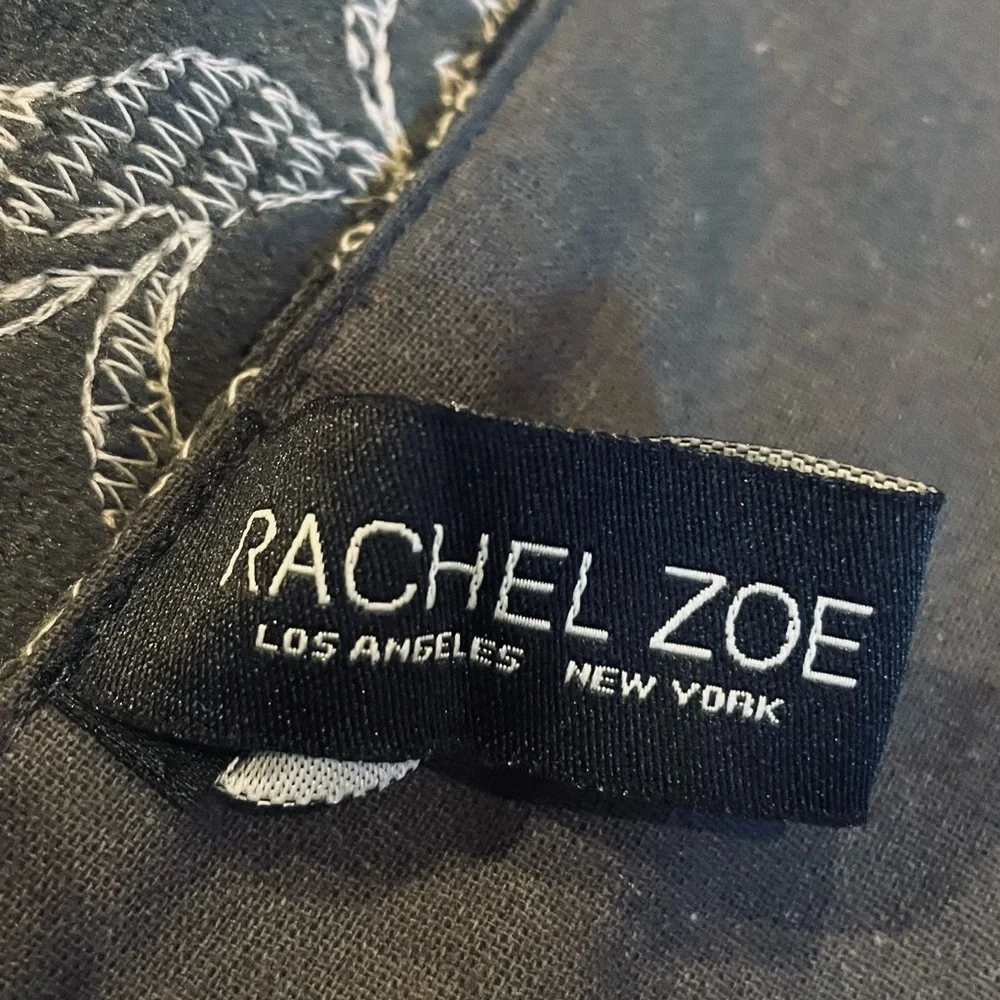 RACHEL ZOE Gothic Skull Bat Embroidered Design Table Runner 14” x 72” NWT